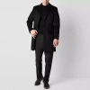 J. Ferrar Mens Water Resistant Midweight Topcoat Coat In Black