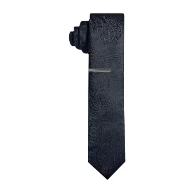 J. Ferrar Paisley Tie In Black