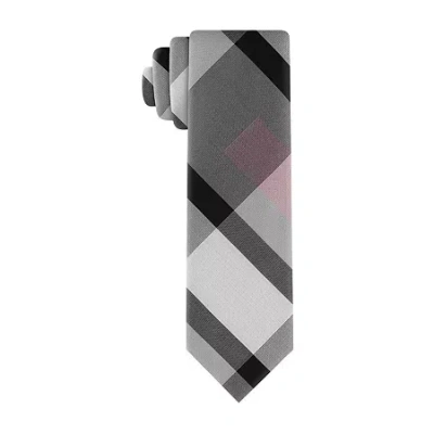 J. Ferrar Plaid Tie In Brown