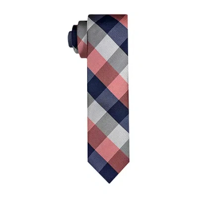 J. Ferrar Plaid Tie In Blue
