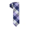 J. Ferrar Plaid Tie In Blue