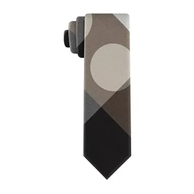 J. Ferrar Plaid Tie In Gray