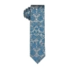 J. Ferrar Rose Floral Tie In Blue