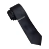 J. Ferrar Satin Solid Tie Set In Black