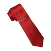 J. Ferrar Satin Solid Tie Set In Red