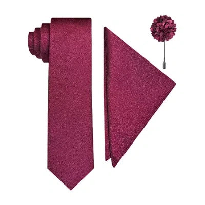 J. Ferrar Shimmer Tie Set In Pink