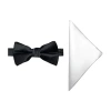J. Ferrar Solid Bow Tie Set In Black