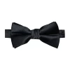 J. Ferrar Solid Pre-tied Bow Tie In Black