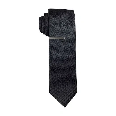 J. Ferrar Solid Tie Set In Black
