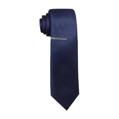 J. Ferrar Solid Tie Set In Blue