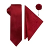 J. Ferrar Solid Tie Set In Red