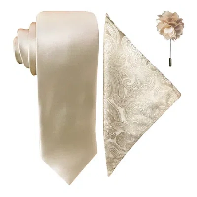 J. Ferrar Solid Tie Set In Neutral