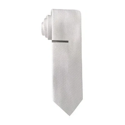 J. Ferrar Solid Tie Set In Metallic