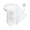 J. Ferrar Solid Tie Set In White
