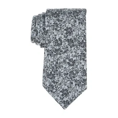 J. Ferrar Spinell Floral Tie In Gray