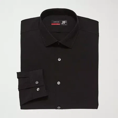 J. Ferrar Super Slim 360 Stretch Performance Mens Super Slim Fit Stretch Fabric Long Sleeve Dress Shirt In Black