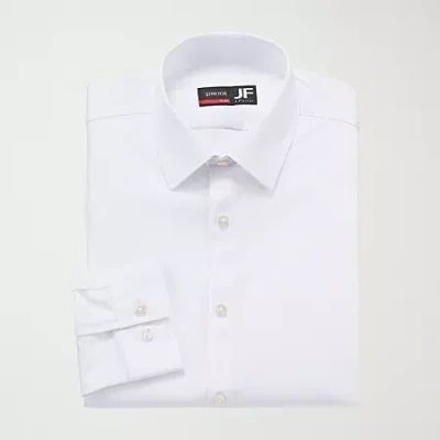 J. FERRAR SUPER SLIM 360 STRETCH PERFORMANCE MENS SUPER SLIM FIT STRETCH FABRIC LONG SLEEVE DRESS SHIRT