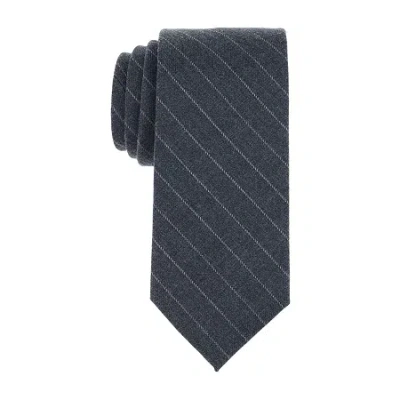 J. Ferrar Thornton Striped Tie In Black