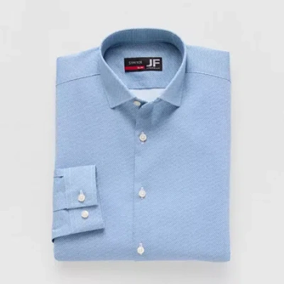 J. Ferrar Trutemp365(r) Mens Slim Fit Wrinkle Free Long Sleeve Dress Shirt In Blue
