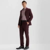 J. Ferrar Twill Mens Slim Fit Flat Front Suit Pant In Red