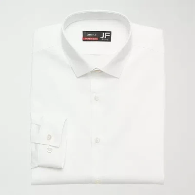 J. Ferrar Ultra Comfort Big And Tall Mens Regular Fit Easy Care Stretch Fabric Long Sleeve Dress Shirt In Multi