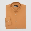 J. Ferrar Ultra Comfort Mens Regular Fit Stretch Fabric Wrinkle Free Long Sleeve Dress Shirt In Orange