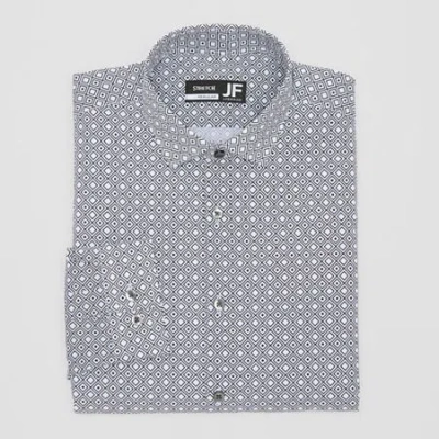 J. Ferrar Ultra Comfort Mens Regular Fit Stretch Fabric Wrinkle Free Long Sleeve Dress Shirt In Gray