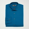 J. Ferrar Ultra Comfort Mens Regular Fit Wrinkle Free Long Sleeve Dress Shirt In Blue
