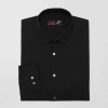 J. Ferrar Ultra Comfort Mens Slim Fit Easy Care Stretch Fabric Long Sleeve Dress Shirt In Black