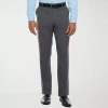 J. Ferrar Ultra Comfort Mens Slim Fit Flat Front Suit Pant In Black