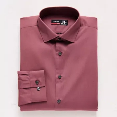 J. Ferrar Ultra Comfort Mens Slim Fit Stretch Fabric Wrinkle Free Long Sleeve Dress Shirt In Pink