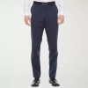 J. Ferrar Ultra Comfort Mens Stretch Fabric Slim Fit Flat Front Suit Pant In Blue