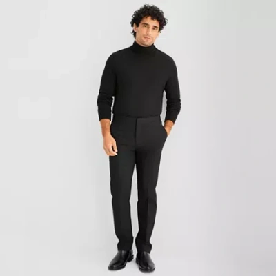 J. Ferrar Ultra Comfort Mens Stretch Fabric Slim Fit Tuxedo Pant In Black