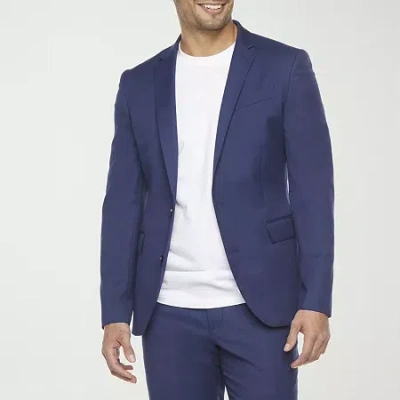 J. Ferrar Ultra Comfort Mens Super Slim Fit Suit Jacket In Multi