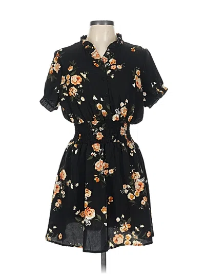 Pre-owned J For Justify Casual Dress In Black