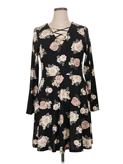 Pre-owned J For Justify Casual Dress In Black