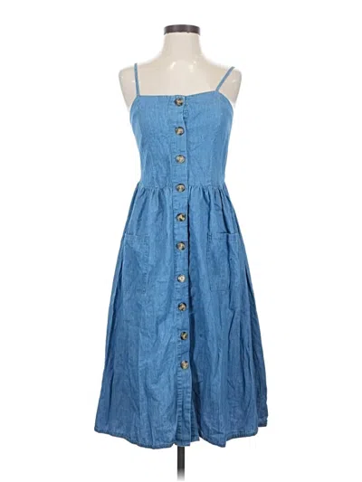 Pre-owned J For Justify Casual Dress In Blue