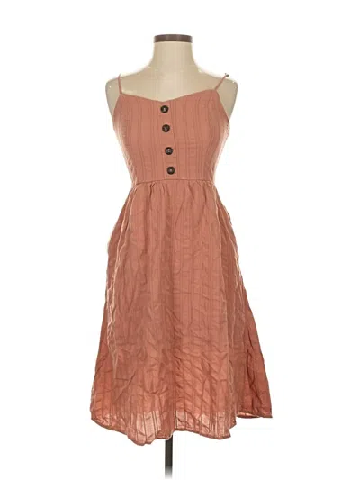 Pre-owned J For Justify Casual Dress In Brown