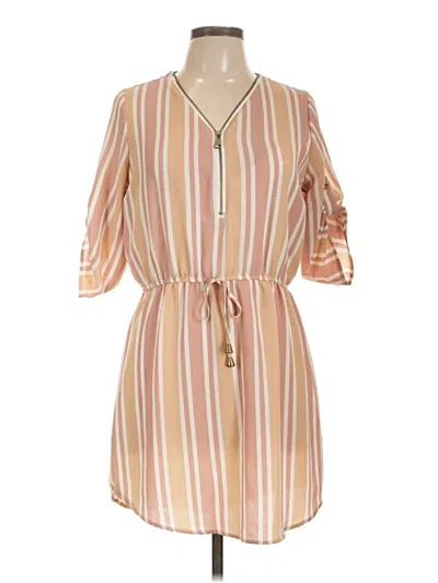 Pre-owned J For Justify Casual Dress In Brown