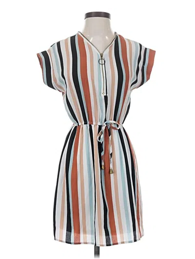 Pre-owned J For Justify Casual Dress In Brown