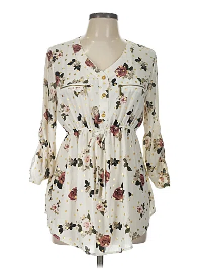 Pre-owned J For Justify Casual Dress In Ivory