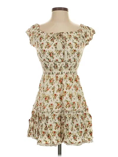 Pre-owned J For Justify Casual Dress In Ivory