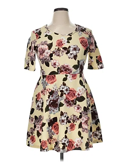 Pre-owned J For Justify Casual Dress In Ivory
