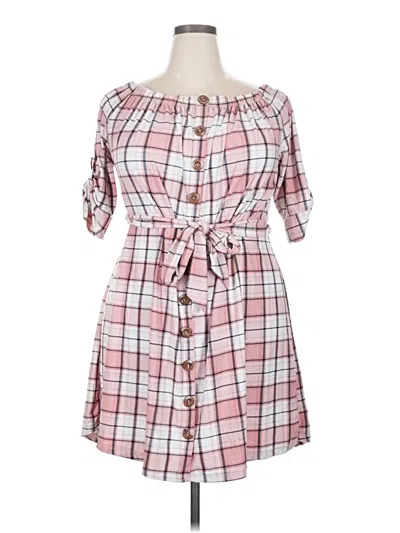 Pre-owned J For Justify Casual Dress In Pink
