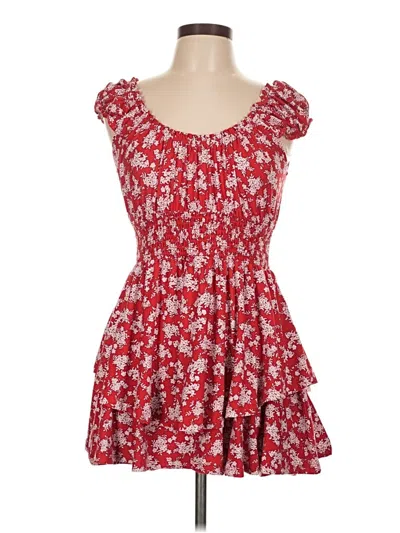 Pre-owned J For Justify Casual Dress In Red
