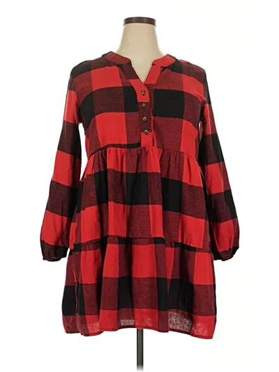 Pre-owned J For Justify Casual Dress In Red