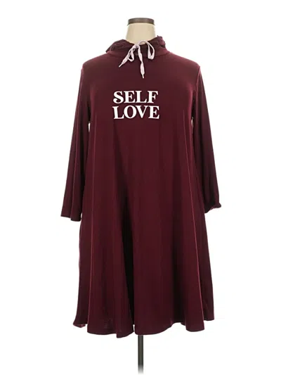 Pre-owned J For Justify Coat In Burgundy