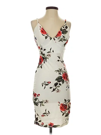 Pre-owned J For Justify Cocktail Dress In Gray