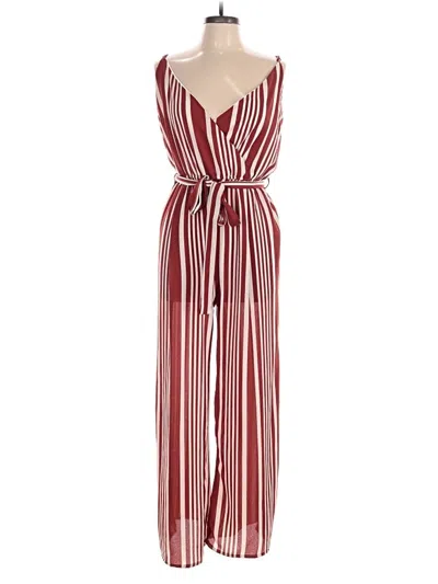 Pre-owned J For Justify Jumpsuit In Brown