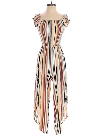 Pre-owned J For Justify Jumpsuit In Ivory